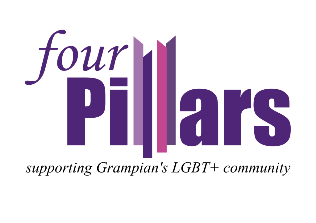 Four Pillars logo on transparent background
